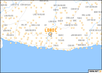 map of Loboc