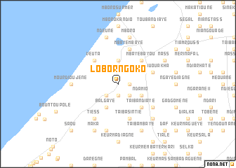 map of Lobor Ngoko