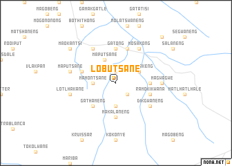 map of Lobutsane