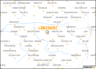 map of Łobzowiec