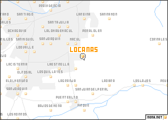 map of Lo Cañas