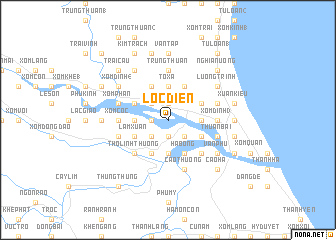 map of Lộc Ðiền