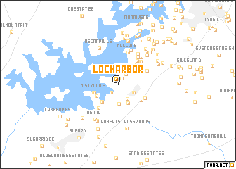 map of Loch Arbor