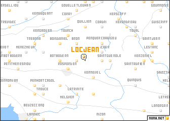 map of Locjean