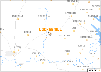 map of Lockes Mill