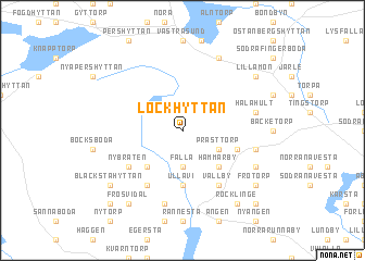 map of Lockhyttan