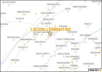 map of Lockmiller Addition