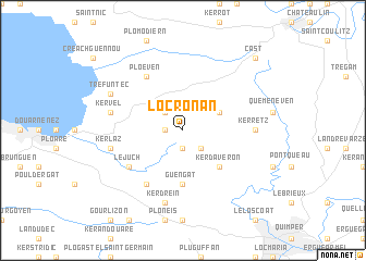 map of Locronan