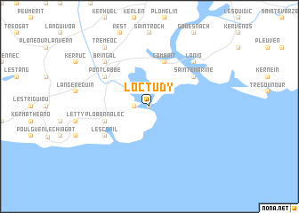 map of Loctudy