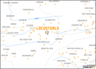 map of Locustdale