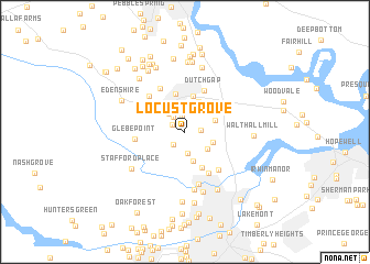 map of Locust Grove
