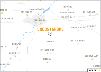 map of Locust Grove