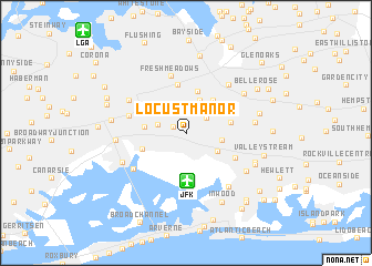 map of Locust Manor