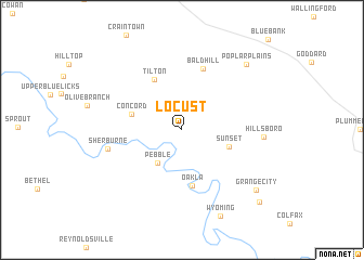 map of Locust