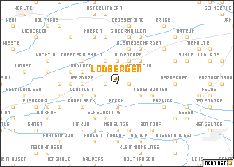 map of Lodbergen