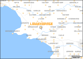 map of Löddeköpinge