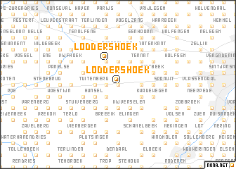 map of Loddershoek