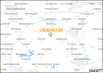 map of Loddington