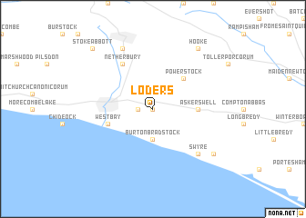 map of Loders