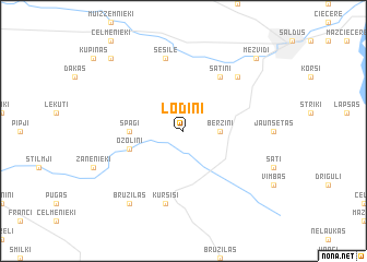 map of Lodiņi