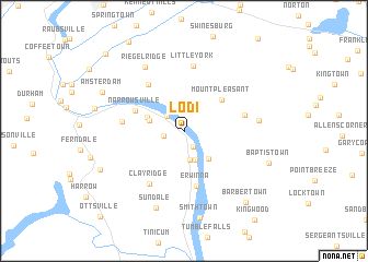 map of Lodi