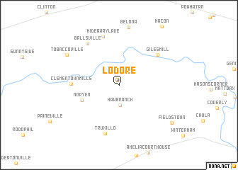 map of Lodore