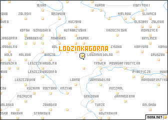 map of Łodzinka Górna