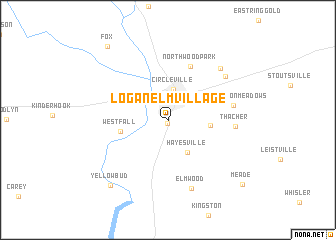 map of Logan Elm Village