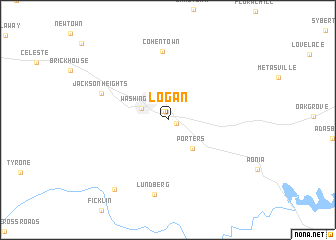 map of Logan