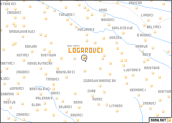 map of Logarovci