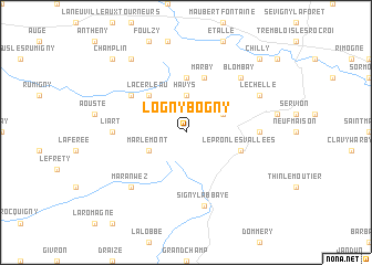 map of Logny-Bogny