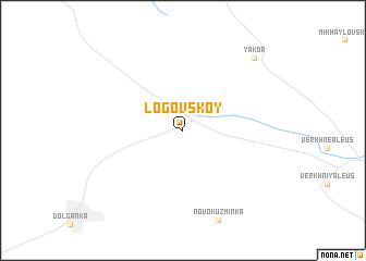 map of Logovskoy