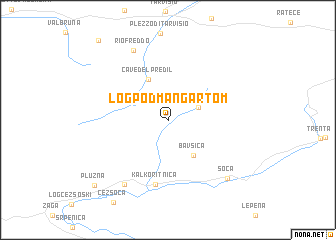 map of Log pod Mangartom
