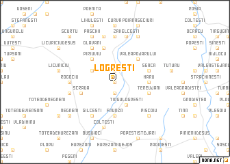 map of Logreşti