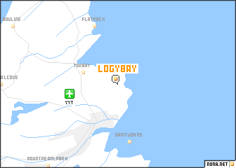 map of Logy Bay