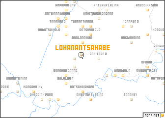 map of Lohanantsahabe