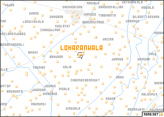 map of Loharānwāla