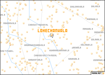 map of Lohechānwāla