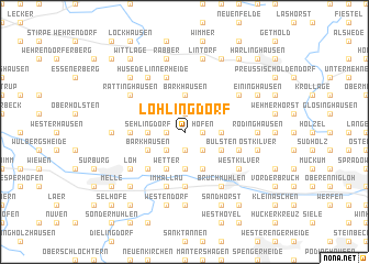 map of Löhlingdorf