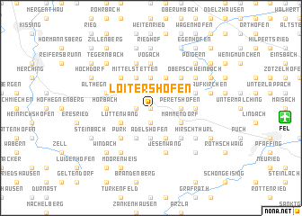 map of Loitershofen