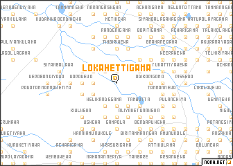 map of Lokahettigama