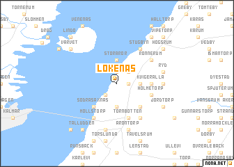 map of Lökenäs