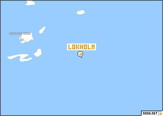 map of Lökholm