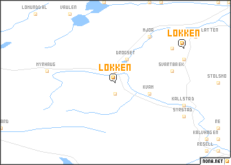 map of Løkken