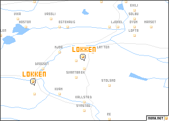 map of Løkken