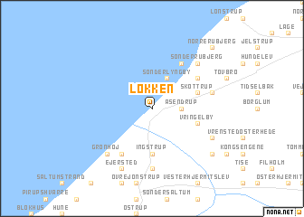 Løkken (Denmark) map - nona.net