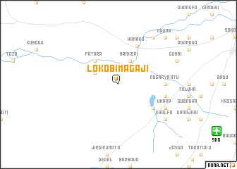 map of Lokobi Magaji