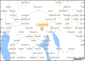 map of Lokofe