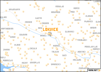 map of Lokvice