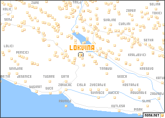 map of Lokvina